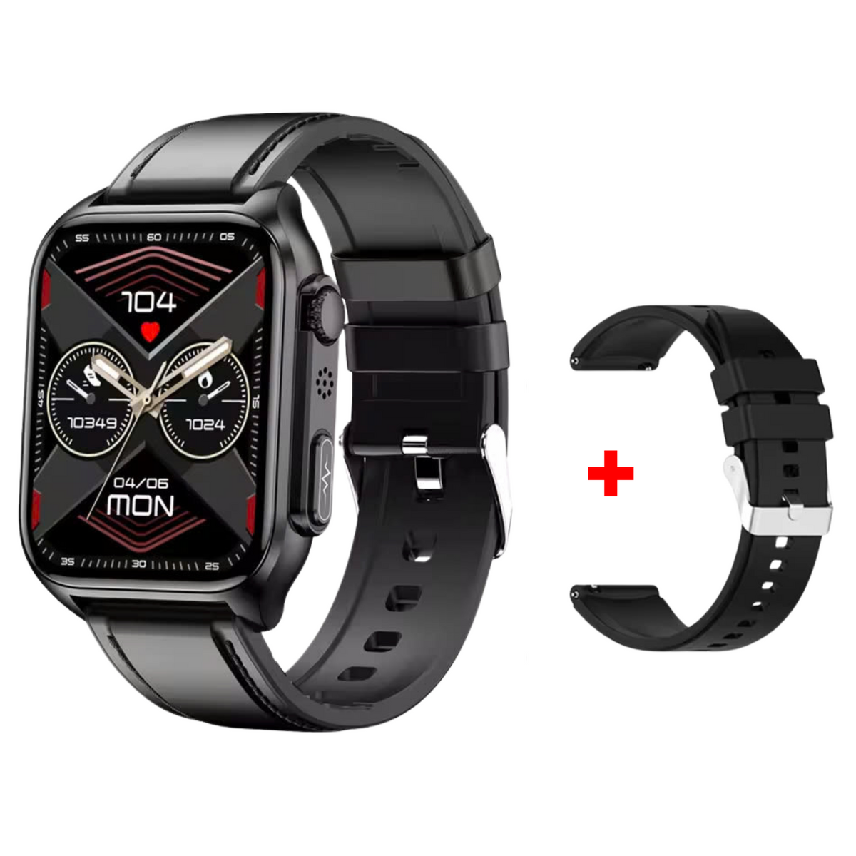 WaveTracker® Prime Ultra - ECG Health Fitness Tracker Heart Rate Sleeping Monitor Smart Watch Waterproof IP67 Blood Glucose