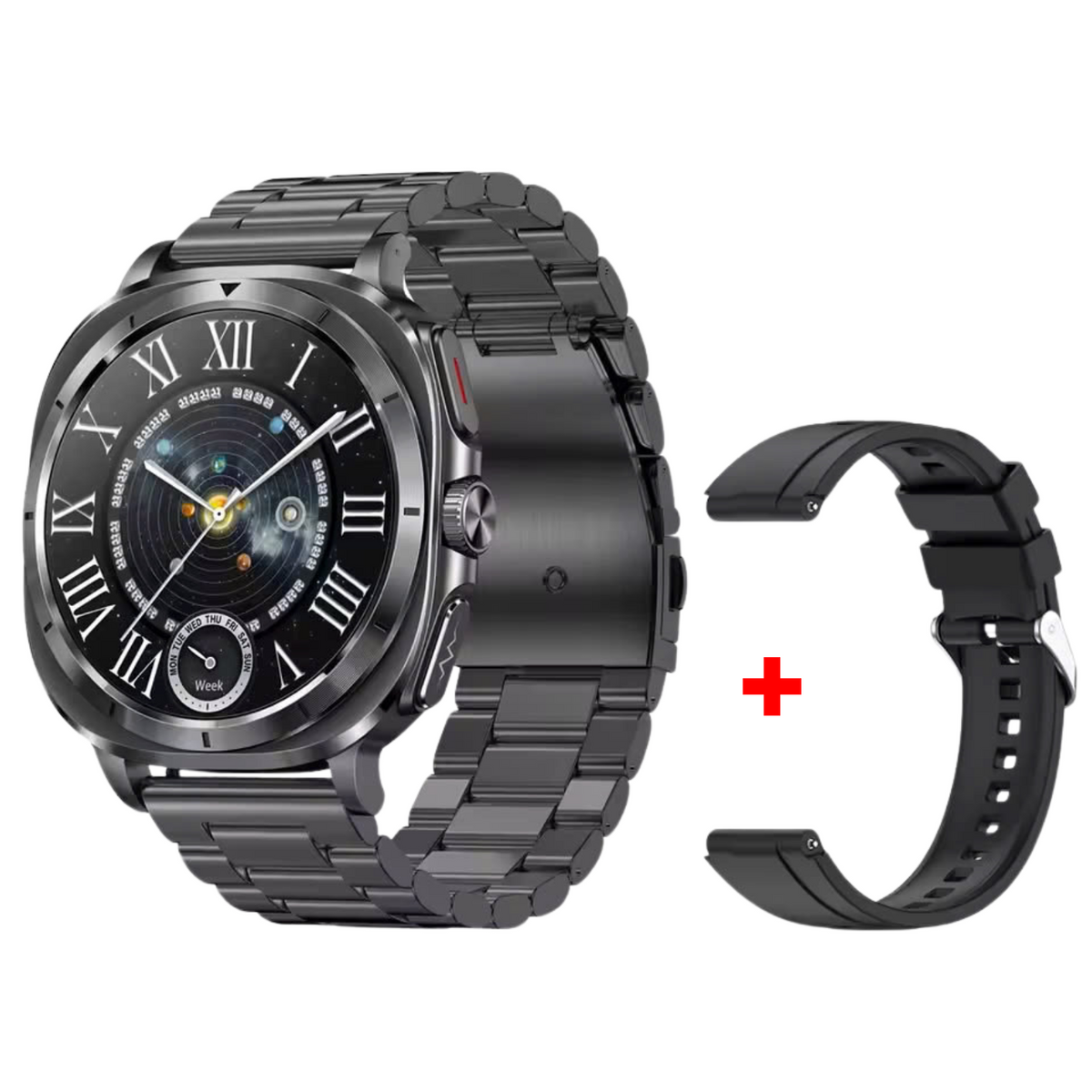 WaveTracker® Fettle - Smart Watch 1.43inch Amoled ECG Health Monitoring Voice Assistant SOS Outdoor Sports Fitness Tracker