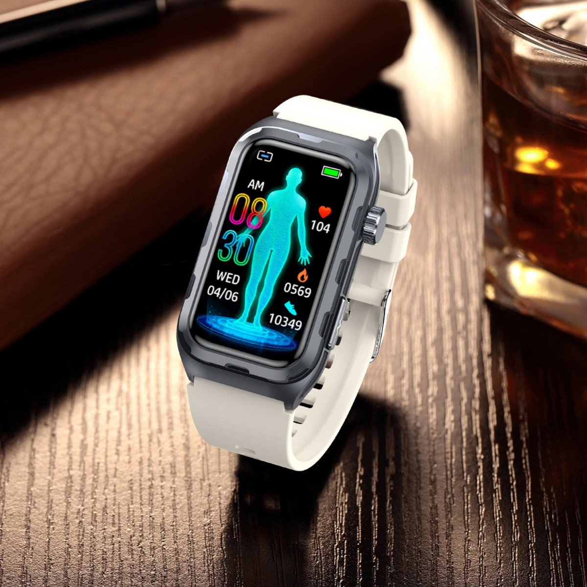 WaveTracker® Fitness - Smart Bracelet ECG Health Monitoring Blood Pressure Glucose Heart Rate Wristwatch