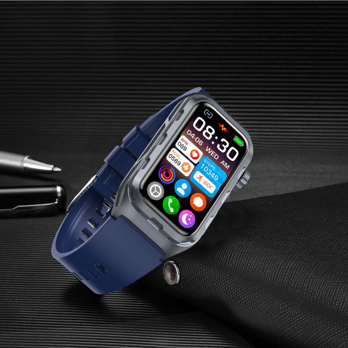 WaveTracker® Fitness - Smart Bracelet ECG Health Monitoring Blood Pressure Glucose Heart Rate Wristwatch