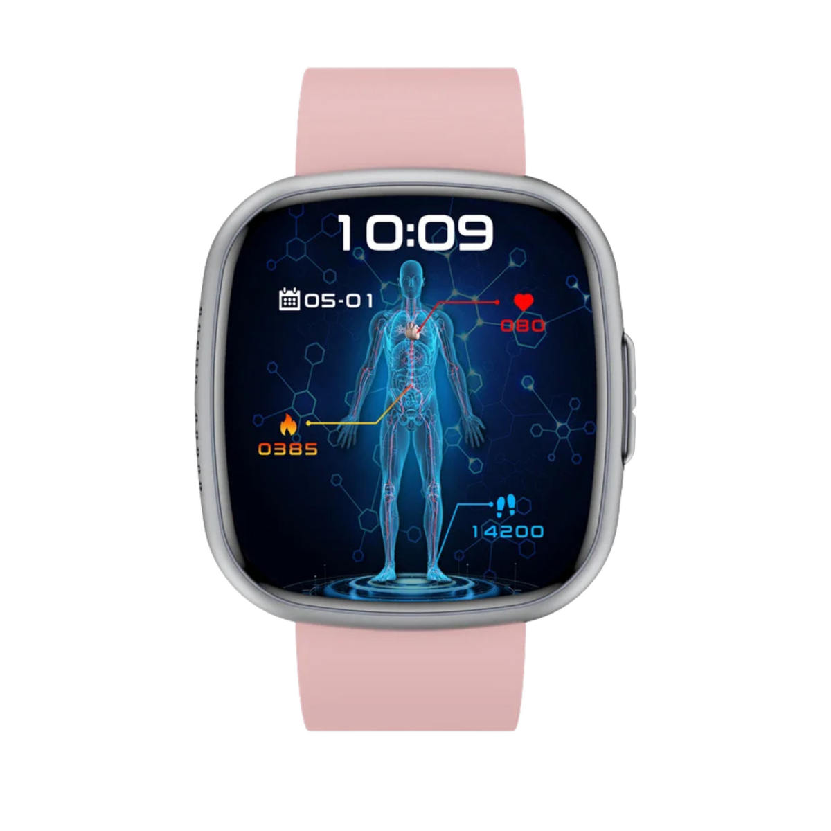 WaveTracker® Strength - Smart Watch Blood Pressure Health Monitoring Bluetooth Calling SOS Men Women Sport Fitness Tracker