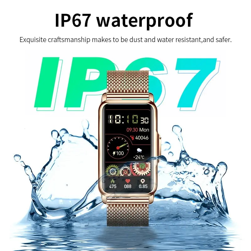 WaveTracker® Venus Pro - Smart Watch Women Full Touch Screen Bluetooth Call IP68