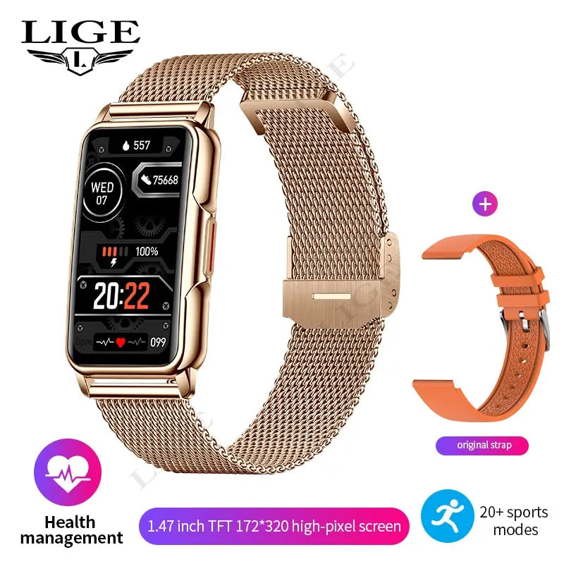 WaveTracker® Venus Pro - Smart Watch Women Full Touch Screen Bluetooth Call IP68