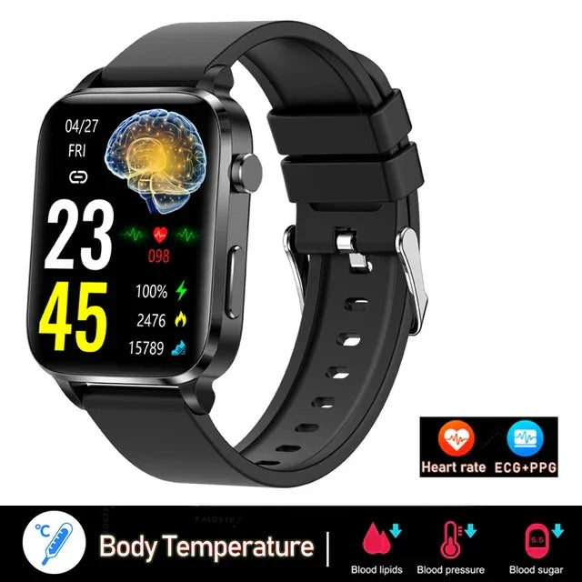 WaveTracker® Pura - Laser therapy health smart watch for men's uric acid, blood lipids, blood pressure, intelligent