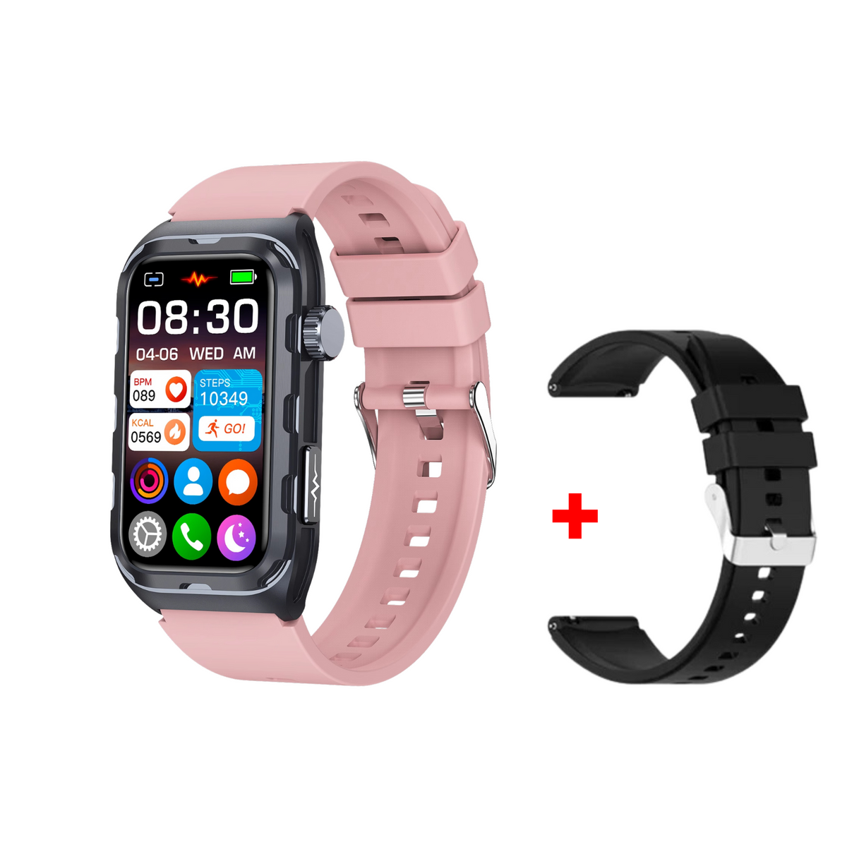 WaveTracker® Fitness - Smart Bracelet ECG Health Monitoring Blood Pressure Glucose Heart Rate Wristwatch