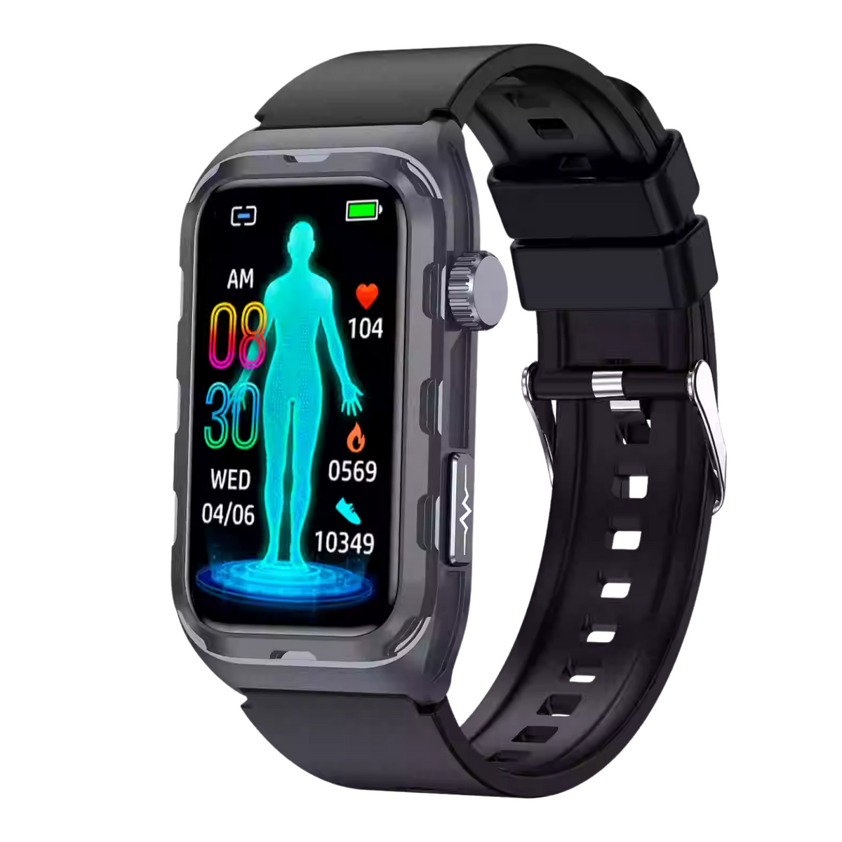 WaveTracker® Fitness - Smart Bracelet ECG Health Monitoring Blood Pressure Glucose Heart Rate Wristwatch