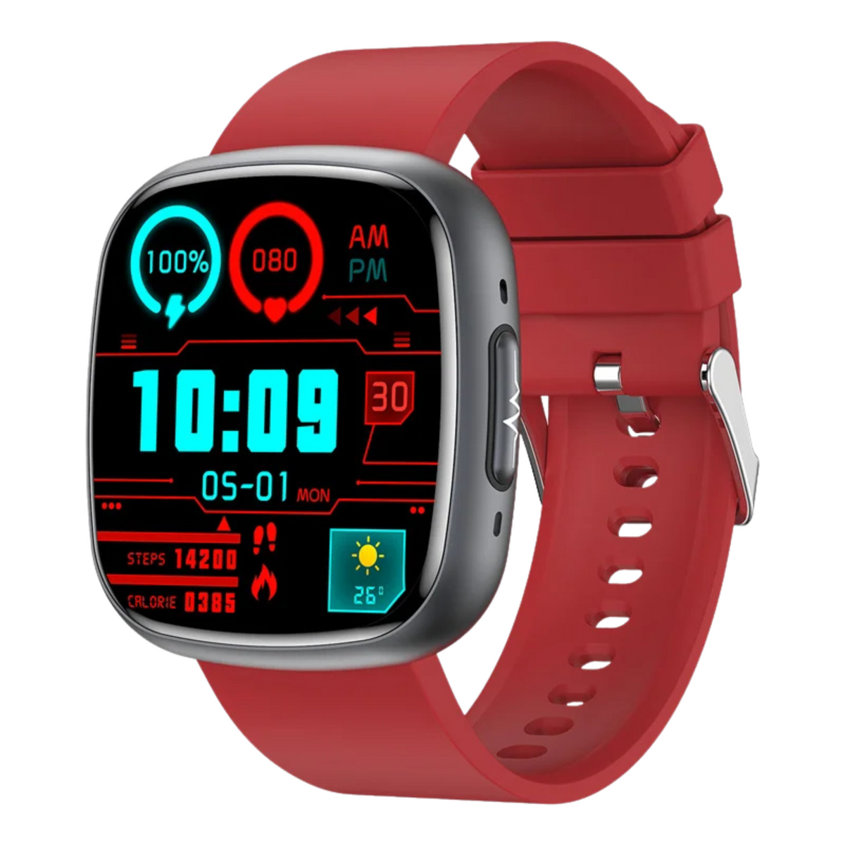 WaveTracker® Strength - Smart Watch Blood Pressure Health Monitoring Bluetooth Calling SOS Men Women Sport Fitness Tracker