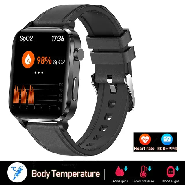 WaveTracker® Pura - Laser therapy health smart watch for men's uric acid, blood lipids, blood pressure, intelligent