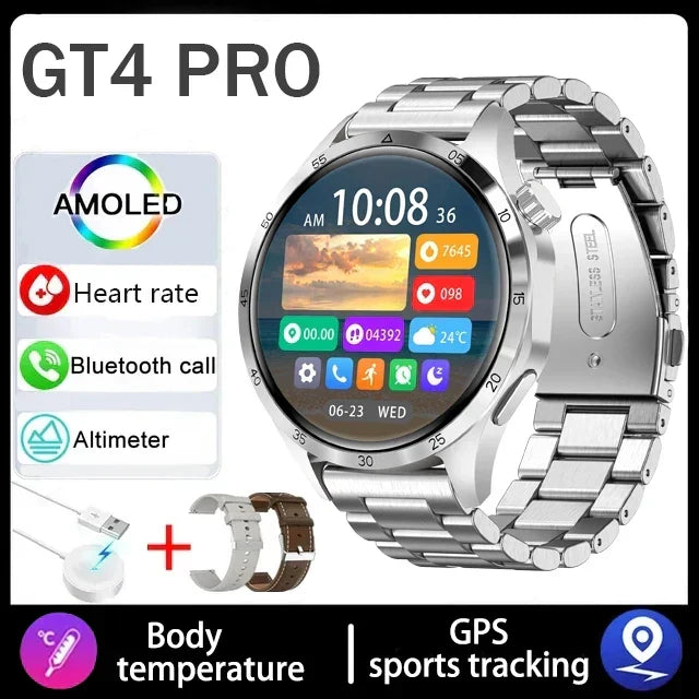 WaveTracker® VitaFlex Elite - Smart Watch Heart rate Health Monitor Bluetooth Call NFC GPS Tracker IP68 Waterproof SmartWatch