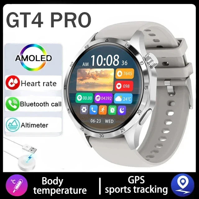 WaveTracker® VitaFlex Elite - Smart Watch Heart rate Health Monitor Bluetooth Call NFC GPS Tracker IP68 Waterproof SmartWatch