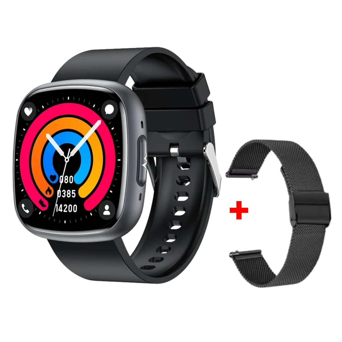 WaveTracker® Strength - Smart Watch Blood Pressure Health Monitoring Bluetooth Calling SOS Men Women Sport Fitness Tracker